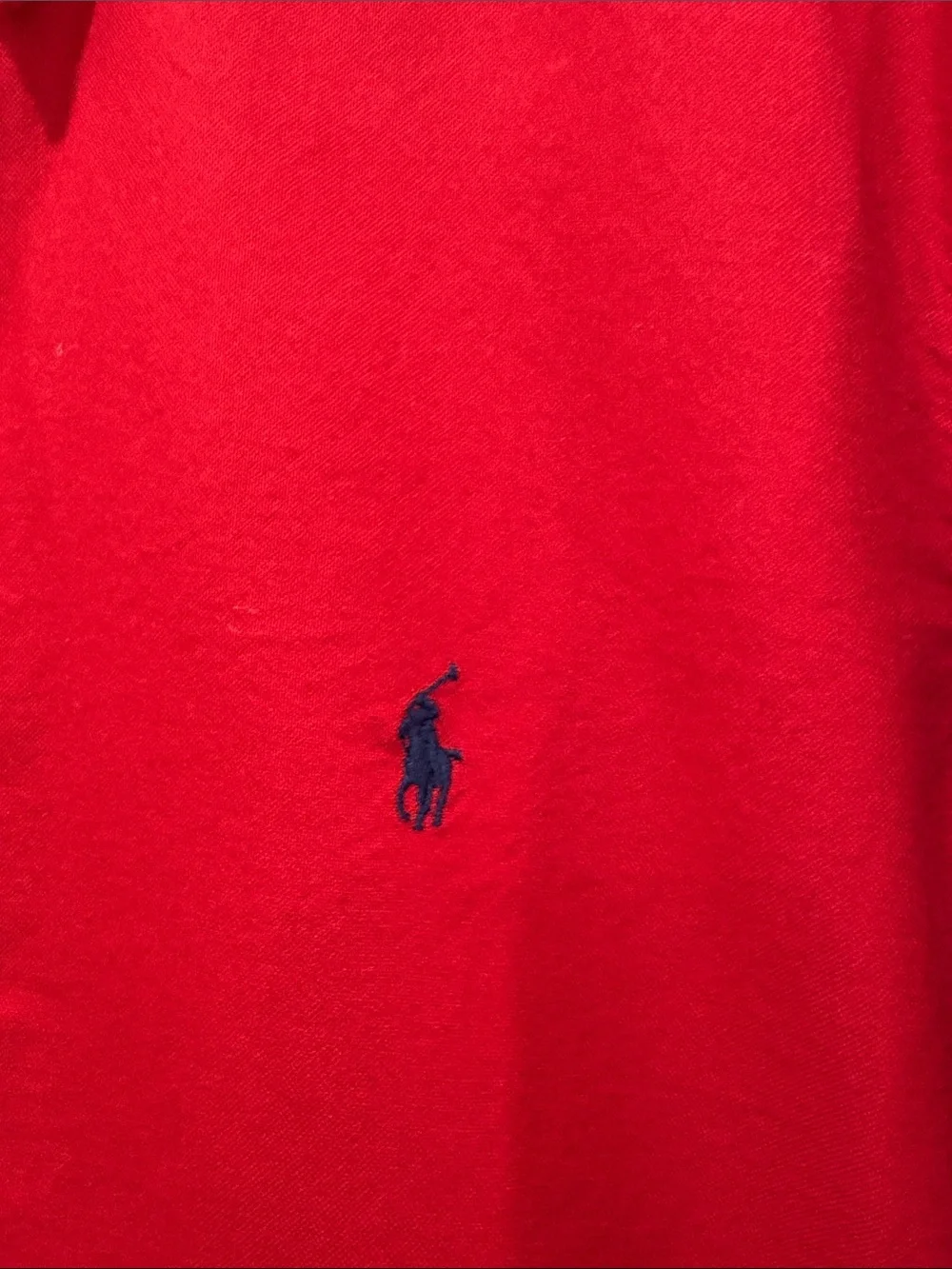 Polo by Ralph Lauren Bright Red Long-Sleeve Button-Down Shirt